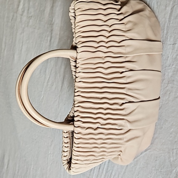 Prada nappa drapes lambskin handle tote bag - Picture 3 of 17